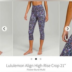 Lululemon align crop
